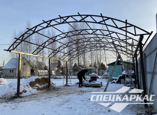 Навес для автомобиля арочного типа №57 - фото 1524