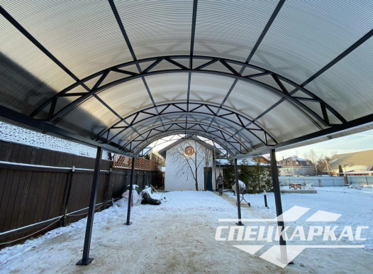 Навес для одного автомобиля 6х4 №54 - фото 1499